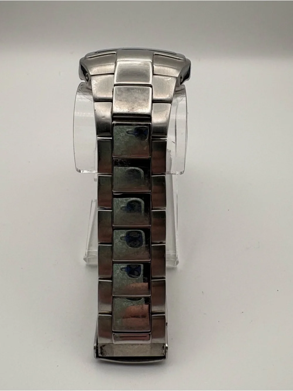 Kenneth‎ Cole Stainless Steel Square Men's Watch Silver Dial with Day Works!